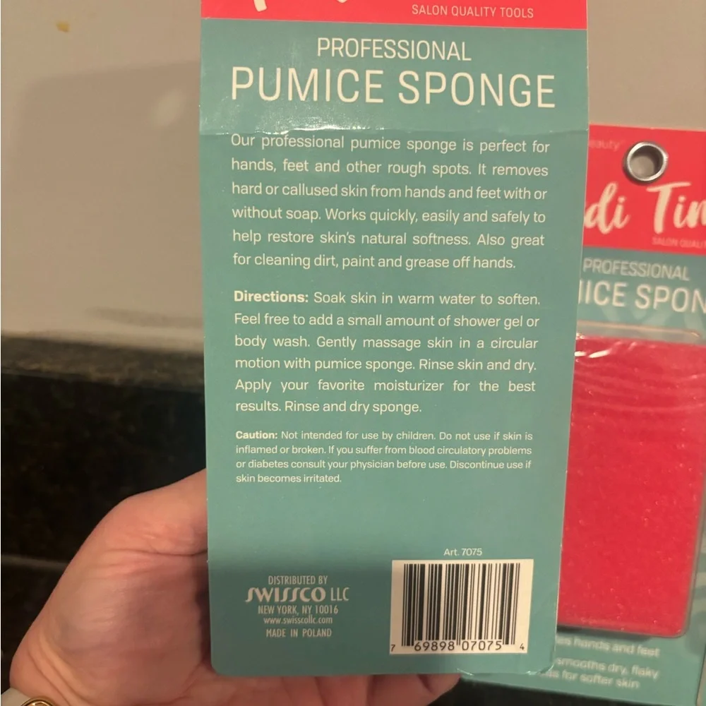 NIB Three-Pack Pedi Time Professional Pumice Sponges